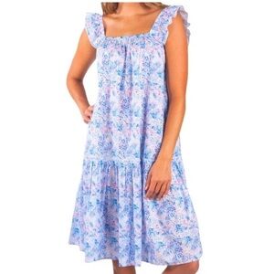 Simply southern floral ruffle sleeve dress. NWT SZ XL
